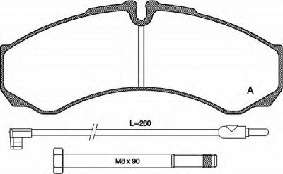 OPEN PARTS bpa065102 -  Комплект тормозных колодок, дисковый тормоз
